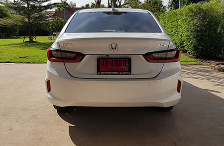 Honda City 1.0 Turbo Rear View