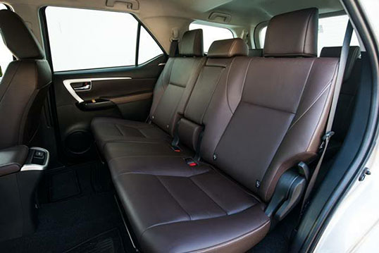 Toyota Fortuner Passenger cabin